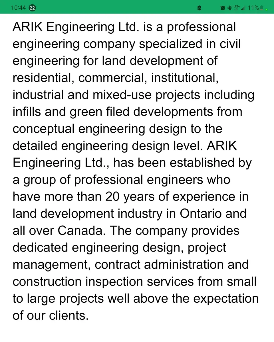 ARIK Engineering Ltd., business photo