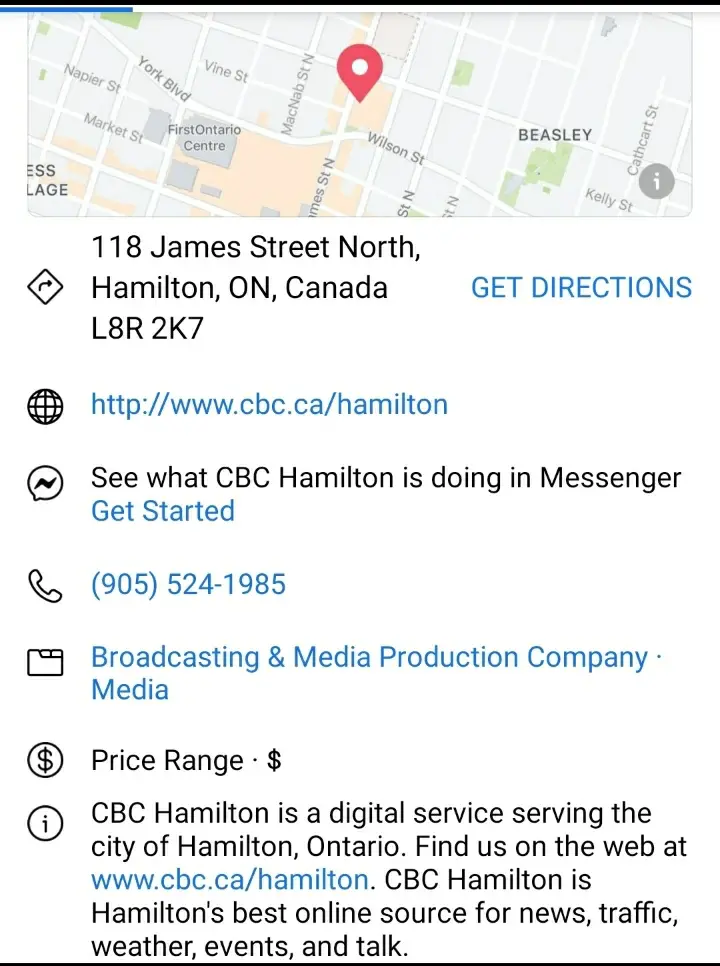 CBC Hamilton, business photo