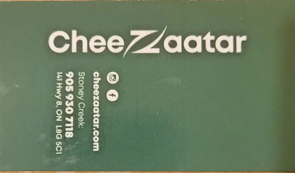 Chee Zaatar business card