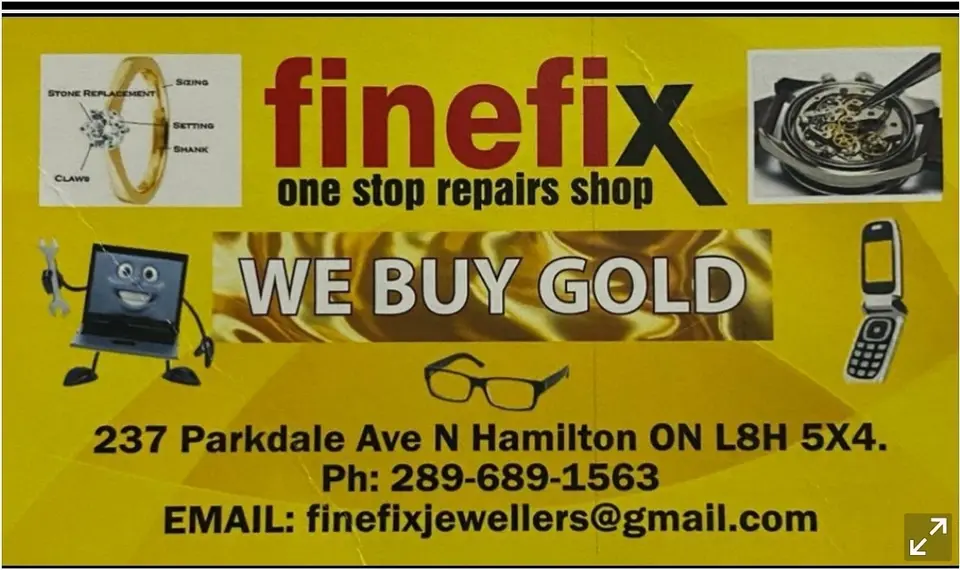 Finefix -One Stop Repairs Shop) business card