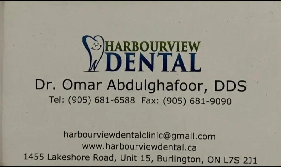 Harbour view Dental business card: Devoted to give u best smile