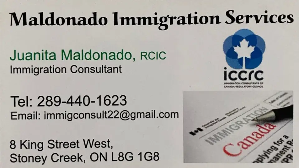 Juanita Maldonado, Rcic business card