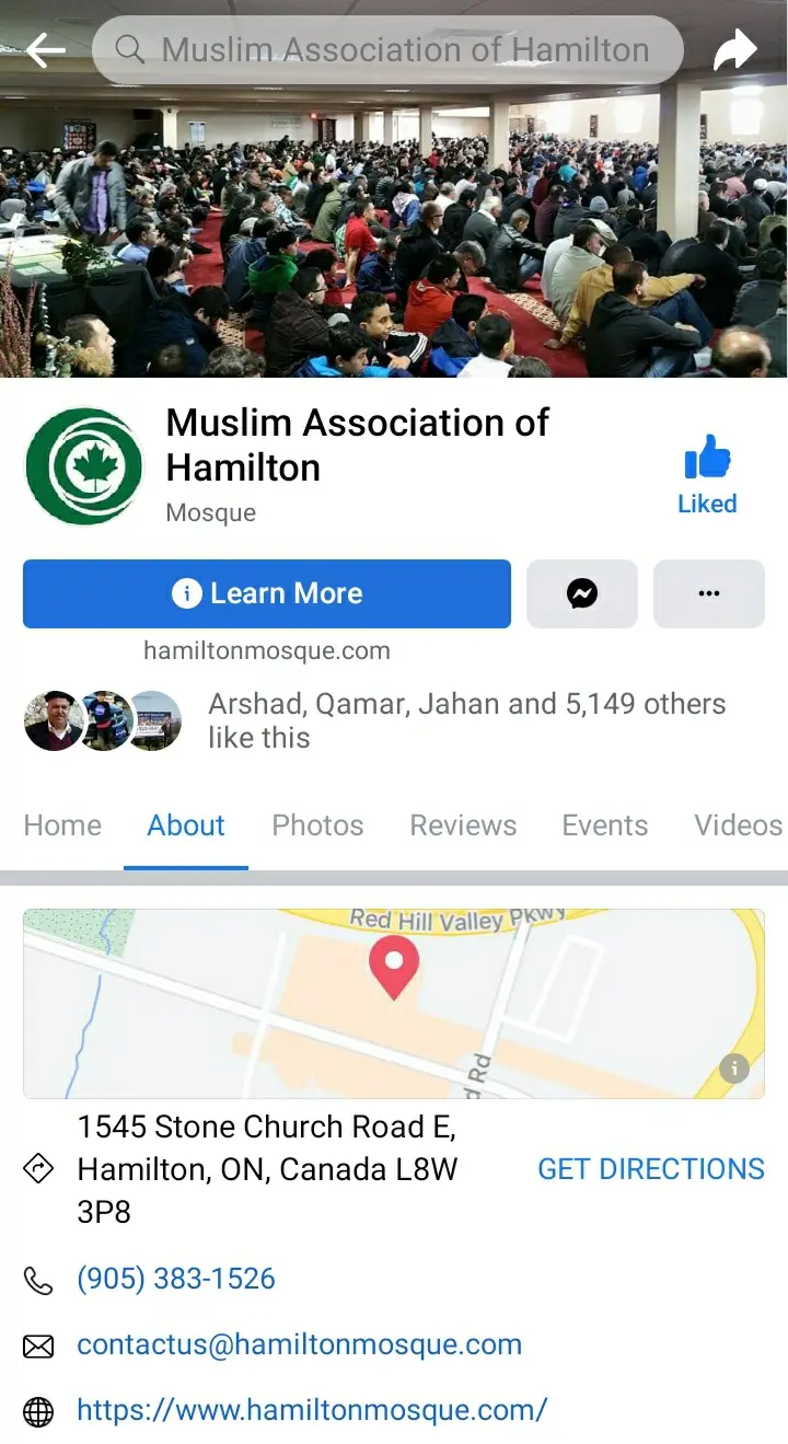 Muslim Association of Hamilton, business photo
