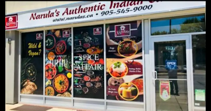 Narula’s Authentic Indian Cuisine business card
