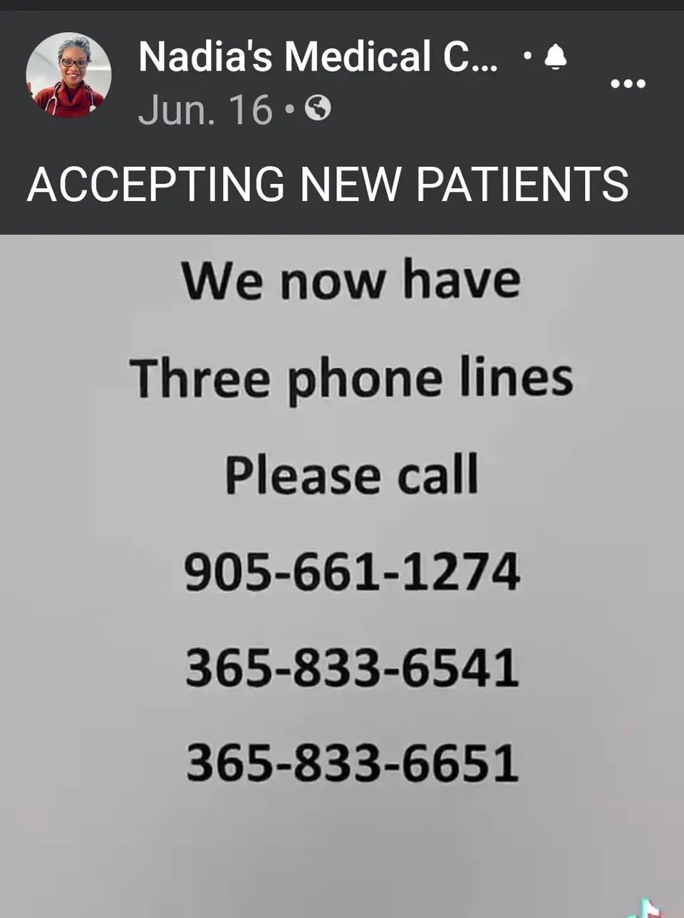 New PATIENTS Welcomed, Nadia Medical Clinic, photo 2