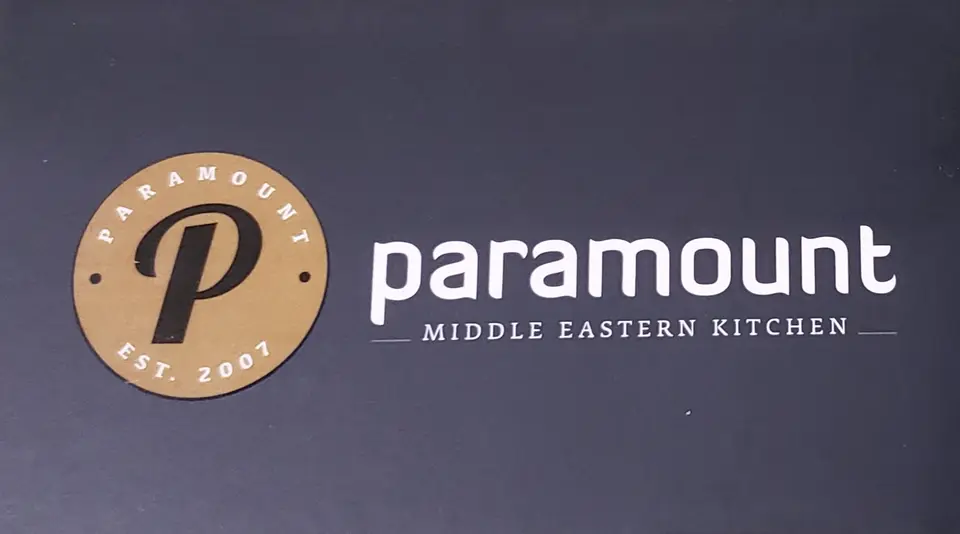 Paramount Middle Eastern Kitchen business card: Paramount Fine Foods Hamilton