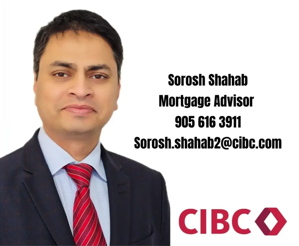 Sorosh Shahab business card: Mortgage Advisor-CIBC 905 616 3911