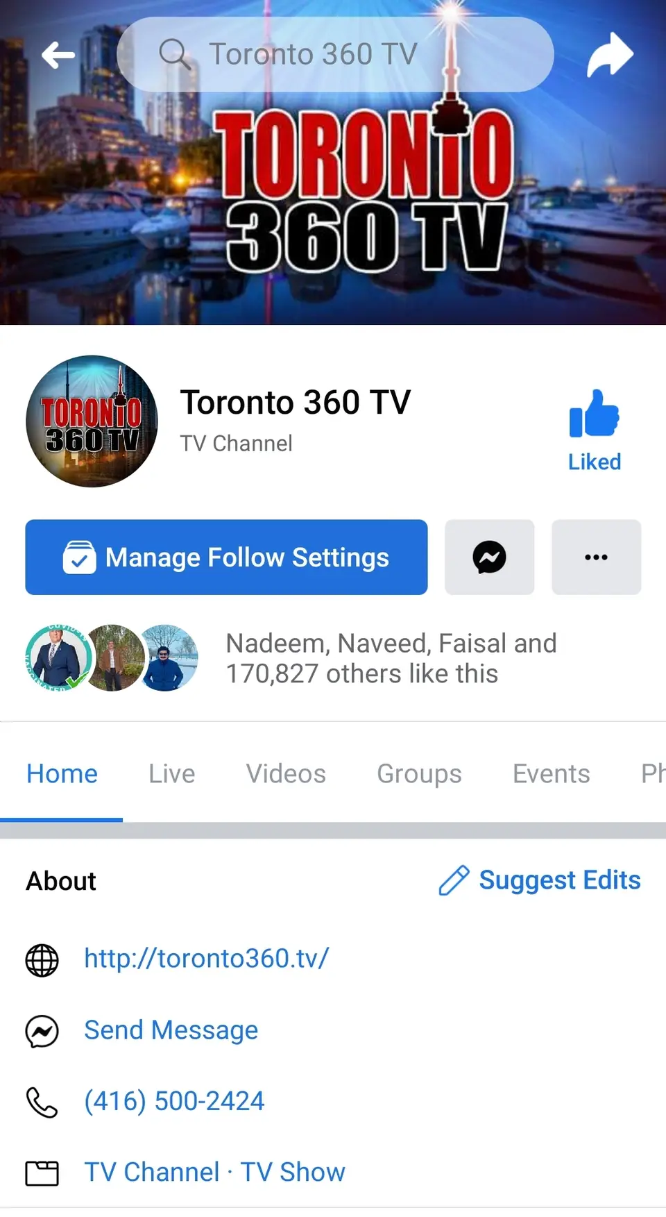 Toronto 360 TV, business photo