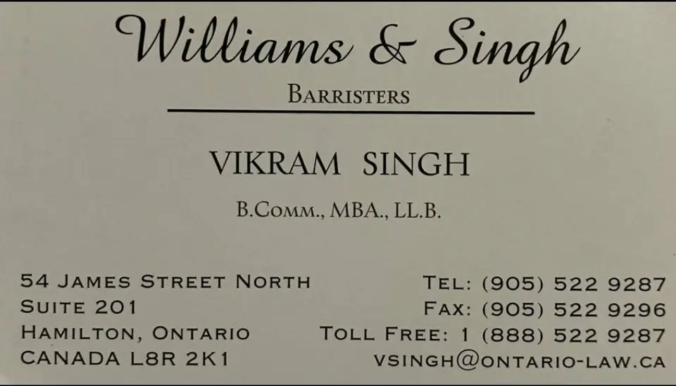 Vikram Singh business card