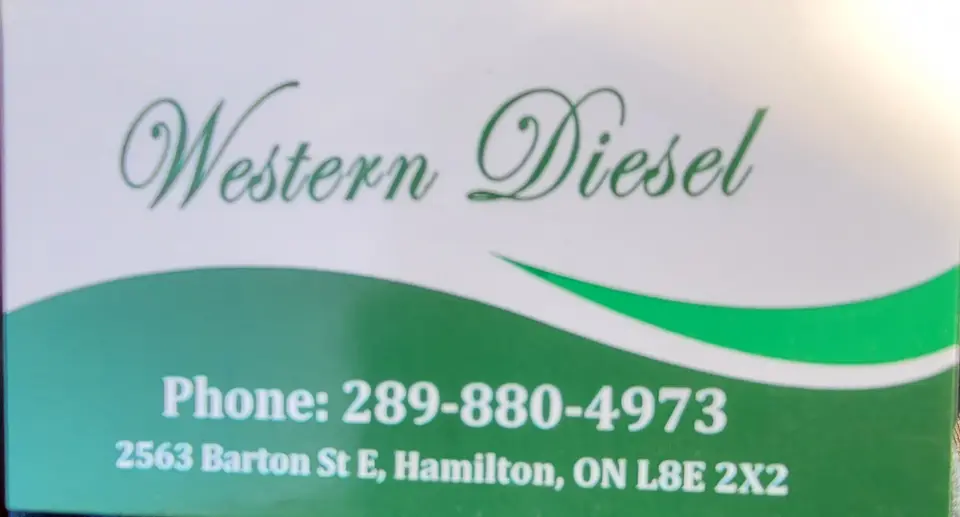 Western Diesel business card