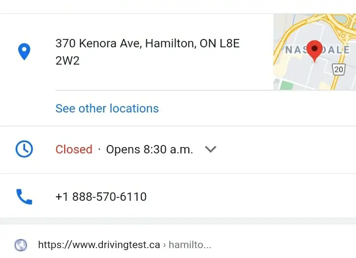 www.drivingtest.ca, business photo