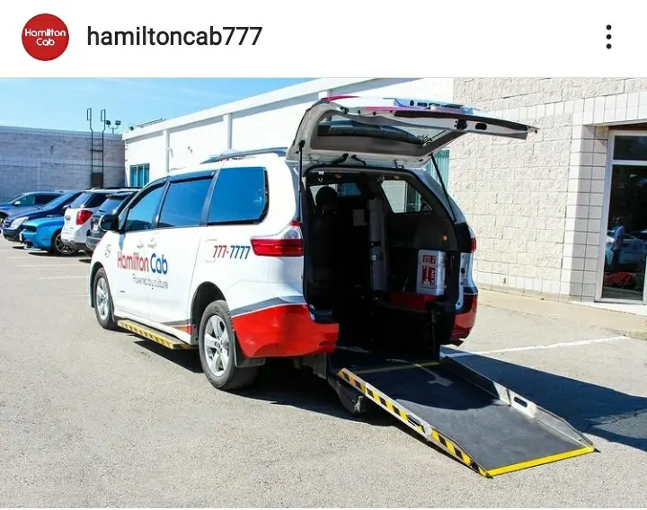 Yousaf Shoraim Inc business card: Wheelchair Accessible Cab Service Hamilton cab For driving (W/C or Regular)