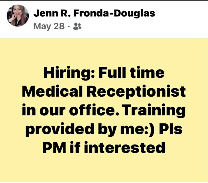 Medical Receptionist