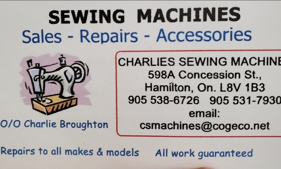 CHARLIES SEWING MACHINES,Repairs,Services, Accessories