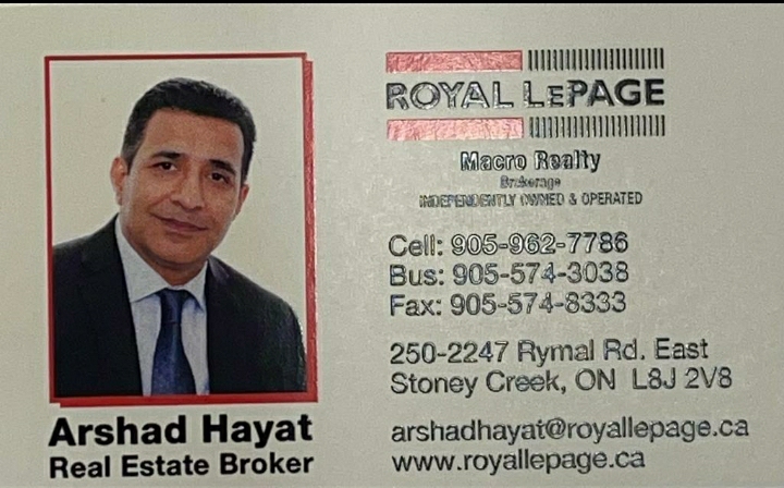 Arshad Hayat ,Royal LePage