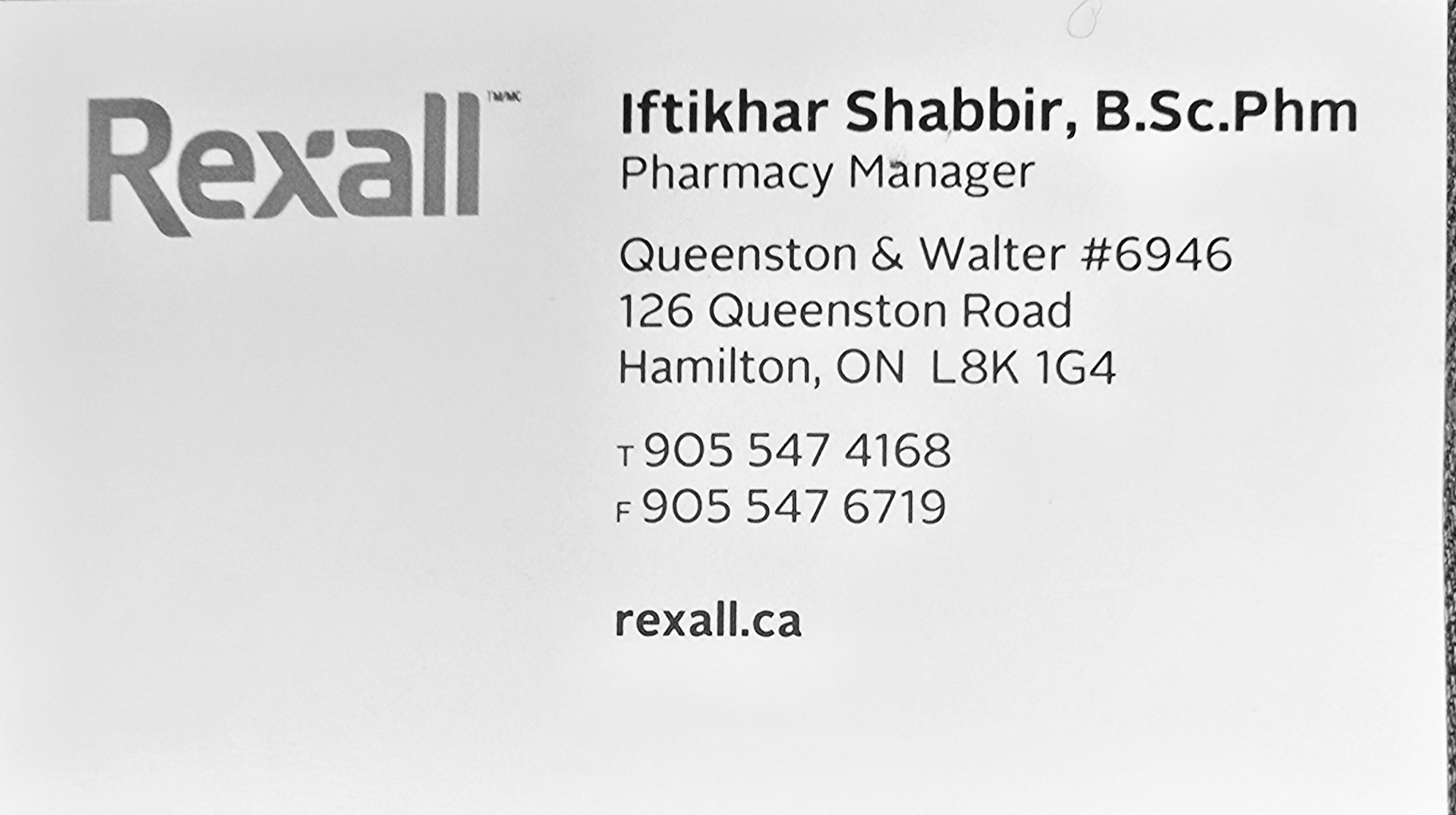 Iftikhar Shabbir ,BSc Phm