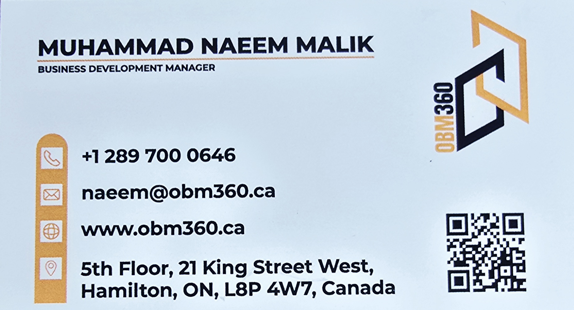 OBM360, Muhammad Naeem Malik